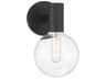 Wright 1-Light Matte Black Glass Wall Sconce