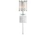 Ashbourne 1-Light Polished Chrome Crystal Wall Sconce