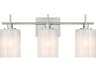 Meridian 3-Light Brushed Nickel Vanity Light