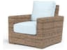 Havana Tobacco Wicker Cushion Lounge Chair