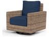 Havana Tobacco Wicker Cushion Lounge Chair