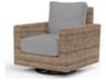 Havana Tobacco Wicker Cushion Lounge Chair