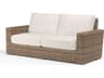 Havana Tobacco Wicker Cushion Loveseat