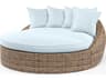 Havana Tobacco Wicker Cushion Lounge Bed