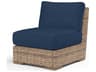 Havana Tobacco Wicker Cushion Lounge Chair