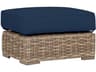 Havana Tobacco Wicker Cushion Ottoman