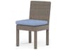 Coronado Wicker Armless Outdoor Dining Chair