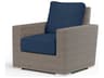 Montecito Driftwood Wicker Cushion Lounge Chair