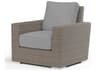 Montecito Driftwood Wicker Cushion Lounge Chair