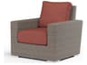 Montecito Driftwood Wicker Cushion Lounge Chair