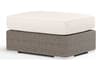 Montecito Driftwood Wicker Cushion Ottoman