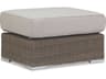 Coronado Wicker Ottoman Driftwood Outdoor