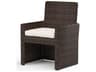 Montecito Cognac Wicker Cushion Dining Chair