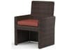Montecito Cognac Wicker Cushion Dining Chair