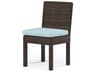 Montecito Armless Dining Chair in Cognac Resin Wicker