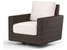 Montecito Cognac Wicker Cushion Lounge Chair