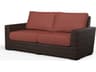 Montecito Cognac Wicker Cushion Loveseat