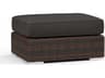 Montecito Cognac Wicker Cushion Ottoman