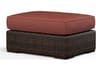 Montecito Cognac Wicker Cushion Ottoman