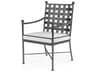 Provence Wrought Iron Dining Chair in Pewter
