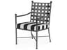 Provence Pewter Wrought Iron Cushion Dining Chair