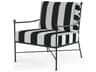 Provence Lounge Chair in Pewter Wrought Iron