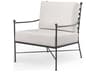 Provence Wrought Iron Outdoor Club Chair Century Pewter