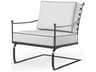 Provence Wrought Iron Rocking Lounge Chair in Pewter