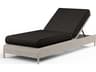 Manhattan Gray Wicker Cushion Chaise Lounge