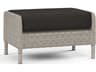 Manhattan Gray Wicker Cushion Ottoman