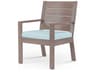 Laguna Driftwood Aluminum Cushion Dining Chair
