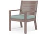 Laguna Driftwood Aluminum Cushion Dining Chair
