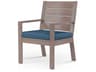 Laguna Driftwood Aluminum Cushion Dining Chair