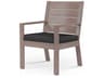 Laguna Driftwood Aluminum Cushion Dining Chair