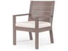 Laguna Driftwood Aluminum Cushion Dining Chair