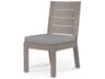 Laguna Aluminum Dining Chair Driftwood Finish