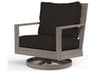 Laguna Swivel Rocker Club Chair Driftwood Finish