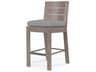 Laguna Driftwood Aluminum Cushion Bar Stool