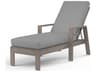 Laguna Driftwood Aluminum Cushion Chaise Lounge