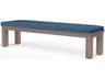 Laguna Driftwood Aluminum Cushion Bench