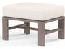Laguna Driftwood Aluminum Cushion Ottoman