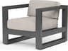 Redondo Slate Aluminum Cushion Lounge Chair