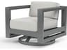 Redondo Swivel Lounge Chair Slate Aluminum