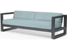 Redondo Slate Aluminum Cushion Sofa