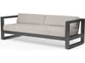 Redondo Slate Aluminum Cushion Sofa