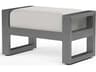 Redondo Grays Aluminum Cushion Ottoman