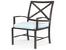 La Jolla Espresso Aluminum Cushion Dining Chair