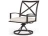 La Jolla Espresso Aluminum Cushion Dining Chair