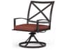 La Jolla Espresso Aluminum Cushion Dining Chair