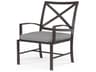 La Jolla Espresso Aluminum Cushion Dining Chair